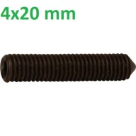 Kónická šesťhranná nastavovacia skrutka 4x20 mm, trieda 14.9
