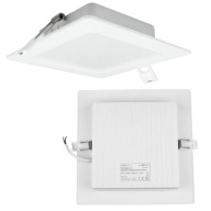LED lampa zapustená štvorcový držiak lampy 18W 4000K neutrálny