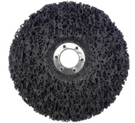 VLIESOVÝ DISK NA KOVOVÚ OCEL ODSTRAŇOVANIE HRDZE DREVA ČERNÝ VLAS 125mm