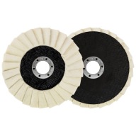 Plochý plstený leštiaci kotúč 125 mm vejárovitého tvaru