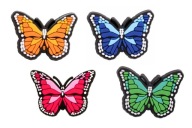 4x Špendlíky / Špendlíky na Crocs a podobné topánky a la Jibbitz - Butterflies
