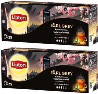 Čaj Earl Grey čierny vo vrecúškach Lipton 25 ks x2