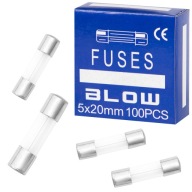AUTOPOISTKA SKLENENÁ RÚRA RÝCHLA RÝCHLA 400mA 5x20MM 100ks