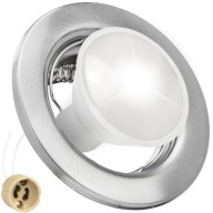 LED STROPNÉ SVETLO KRUHÁ HALOGÉNOVÁ LAMPA, OCELOVÝ STROP GU10 230V