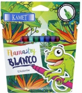 Umývateľné fixky BIANCO 12 farieb KAMET