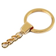 KĽÚČENKA S REŤAZOU 30 mm - ZLATÁ