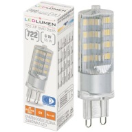 G9 T20 LED žiarovka 6W=55W SMD 722lm 360° Halogen Strong No Flicker 4000K