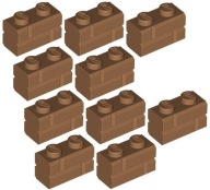 LEGO Brick 1x2/Wall C Nude 98283/4656783 x10