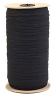 Ploché elastické pletené spodné prádlo Elastické čierne 5mm - 10m