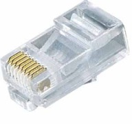 Tienená modulárna zástrčka 8p8c, typ PLUG-wire-RJ45