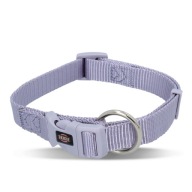 Prémiový obojok, pes, svetlá lila, M–L: 35–55 cm/20 mm