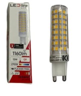 LEDline G9 12W 1160lm teplá VÝKONNÁ LED žiarovka