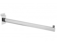 PRIAMY VEŠIAK NA RAMENO OVÁLNY SLATWALL SPACEWALL 40CM CHROM