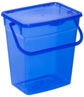 Nádoba na prášok 6l, Plast Team modrá/transp.