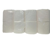 Biely neparfumovaný toaletný papier, 8 roliek