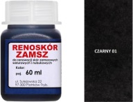 BLACK 01 BLACK 1 RENO LAK NA KOŽU FARBA WILBRA FARBA NA VELÚR ALKANTÁRNY