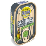 Sardinky bez kože a kostí v extra panenskom olivovom oleji 120g Bom Petisco
