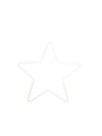 Kovový prsteň - White Star 13,5 cm