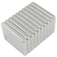SILNÝ NEODYMIOVÝ MAGNET 15x10x2 - 10 KS / NEODYMOVÉ MAGNETY /