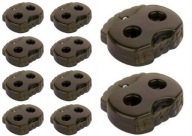 LINE STOPPER TIP CLAMP OLIVOVÁ 5mm - 10 ks