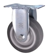 Gumové pevné kolieska na vozík, priemer 100 mm, 120 kg