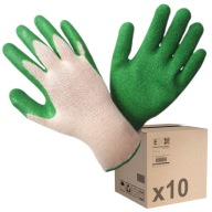 Pracovné RUKAVICE r10 LATEX bal. 10 PÁROV