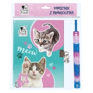 Denník PopIt Cats s visiacim zámkom a náramkom