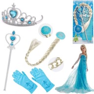 Set ELSA'S BRIT CROWN WAND TIARA GLOVES