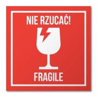 Nálepka ADR Nehádžte KREHKÉ SKLO 15cm
