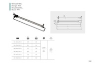 VEŠIAK POSUVNÝ 450mm *GTV* chróm