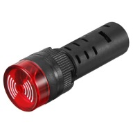 16mm LED indikátor s 24V DC bzučiakom