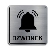 Doska BELL 8x8cm, samolepiaca, gravírovaná