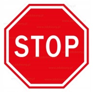 Nálepka STOP - reflexná