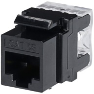 Keystone Modul RJ-45 LAN zásuvka CAT.5E čierna