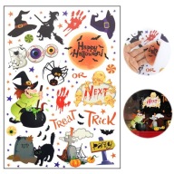 NÁLEPKY SAMOLEPÍCIE NÁLEPY NA OKENNÉ ZRKADLOVÉ HALLOWEENSKÉ ČARODEJKY