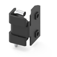 Čierny rohový pánt 1,5-2mm zo zamacu