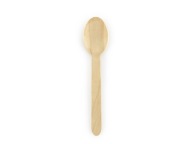 Drevené LYŽIČKY 100 kusov, ECO grilovací príbor, 16 cm