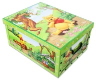 Kartónová krabica na hračky Macko Pú