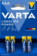 ALKALICKÉ BATÉRIE VARTA LONG LIFE POWER AAA LR03