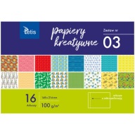 Kreatívny blok papier A5, 16 listov, sada č