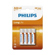 4x PHILIPS R03L4B/10 AAA R3 1,5V ZINKOVÁ BATÉRIA