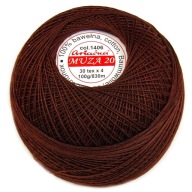 Cordonka MUZA 20 Ariadna 1406 hnedá 100g/820m
