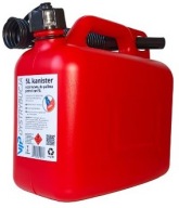 Kanister na palivo, benzín, olej, 5l, schválenie VIP