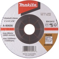 INOX brúsny kotúč 125x6mm Makita A-80656