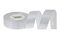 Saténová stuha 32 m 2,5 cm biela