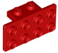 LEGO ČERVENÝ ROZLOŽENÝ TANIER 1X2 / 2X4 ČÍSLO 93274