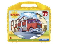 BLOKY PUZZZLE VEĽKÉ 20 KUSOV 3+ HASIČSKÉ VOZIDLO