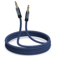 DLHÝ SILNÝ KÁBEL 1,5 M AUX MINI JACK 3,5 MM Opletenie