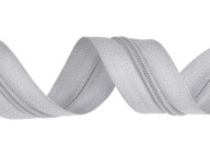 Zipsová páska ŠEDÁ Zips 5 MM ŠPIRÁLA + Zipsy