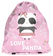 Školská taška na topánky Panda pre dievčatá